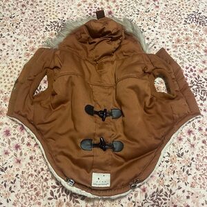 Rise Little Earthling Brown Dog Jacket with Black Accents